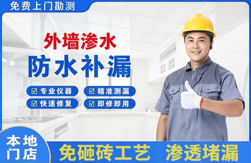 鱼梁洲外墙渗水维修
